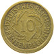 WEIMARER REPUBLIK 10 PFENNIG 1924 J OFF-CENTER #a021 0137 - 10 Rentenpfennig & 10 Reichspfennig