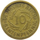 WEIMARER REPUBLIK 10 PFENNIG 1924 F  #a074 0575 - 10 Rentenpfennig & 10 Reichspfennig