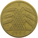 WEIMARER REPUBLIK 10 PFENNIG 1924 E WEAK STRUCK #a074 0567 - 10 Rentenpfennig & 10 Reichspfennig
