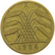 WEIMARER REPUBLIK 10 PFENNIG 1924 A WEAK STRUCK #a053 0339 - 10 Rentenpfennig & 10 Reichspfennig