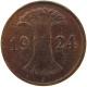 WEIMARER REPUBLIK PFENNIG 1924 J  #c082 0307 - 1 Renten- & 1 Reichspfennig