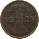 WEIMARER REPUBLIK PFENNIG 1923 A  #a074 0675 - 1 Renten- & 1 Reichspfennig
