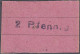 Johannes Länge, Maler Und Milchsammelstelle, 2 Pfg. Mai 1920. Rs. Zeilenstempel „*Länge*“. II. Tieste 3495.15.. - [11] Emissions Locales