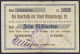 Stadtkasse, 10 Mrd. Mark 24.10.1923. Fabrik Wz., Handschriftliche Unterschrift. III-, Einrisse, Sehr Selten. Topp 918.17 - [11] Local Banknote Issues