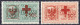 1.25 L. + 50 L. - 2,50 L. + 50 L. Rotes Kreuz 1944, Kompletter Satz In Postfrischer Luxuserhaltung. Mi. 300,-€ Michel 29 - Occupation 1938-45
