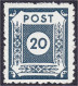 20 Pf. Freimarken (Klotzsche) 1945, Sauber In Postfrischer Erhaltung, Farbe ,,b" (schwärzlichblaugrau), Tiefst Geprüft S - Autres & Non Classés