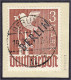 3 Mark Schwarzaufdruck 1948, Zentrisch Gestempelt In Luxuserhaltung Auf Briefstück, Geprüft Lippschütz BPP. Mi. 700,-€ M - Other & Unclassified