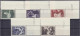 12+3 Fr. - 50+20 Fr. Volkshilfe (Gemälde II) 1951, Kompletter Satz Aus Der Rechten Unteren Bogenecke Mit Druckdatum. Mi. - Autres & Non Classés