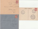 Iris, N°652 (Y&T) 2 Enveloppes + 1 Carte Foire De Paris 24/9/45 - 1939-44 Iris
