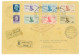 P2067 - ITALIA REGNO. 1934 BUSTA VIAGGIATA NEL VOLO SPECIALE ROMA MOGADISCIO, CON LA SERIE COMPLETA SASS.83/88. - Storia Postale (Posta Aerea)