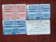 4 Difgerent World XChange Prepaidcards Belgium  Used Rare - GSM-Kaarten, Herlaadbaar & Voorafbetaald