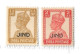 INDIA - JIND 1941 - 1943 1a 3p, 2a SG 141, 143 UNMOUNTED MINT - Jhind