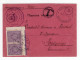 1937. KINGDOM OF YUGOSLAVIA,SERBIA,BELGRADE,TAX REMINDER,POSTAGE DUE - Strafport