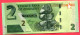 2 Dollar Neuf 3 Euros - Zimbabwe