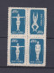 Chine 1952 Bloc Radio Gymnastique, La Serie Complete,  4 Timbres Neufs , Mi 148 à 150, Voir Scan Recto Verso  - Ongebruikt