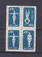Chine 1952 Bloc Radio Gymnastique, La Serie Complete,  4 Timbres Neufs , Mi 148 à 150, Voir Scan Recto Verso  - Neufs