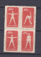 Chine 1952 Bloc Radio Gymnastique, La Serie Complete,  4 Timbres Neufs , Mi 157 à 159, Voir Scan Recto Verso  - Nuovi