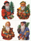 USA FDC Santa Claus In. 10-10-2001 Set Of 4 SANTA CLAUS Postal Stationery Cards See Scans - 2001-2010