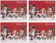 USA FDC Houghton Mi. 28-10-2002 Set Of 4 SNOWMEN Postal Stationery Cards See Scans - 2001-2010