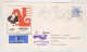 HONG KONG 1961 Nice Airmail Cover To Germany First Flight HONG KONG-CAIRO-FRANKFURT - Brieven En Documenten