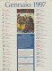 VIEUX PAPIERS    CALENDRIER  1997 ( Grand Format)      " GRAND HOTEL "      ITALIE. - Grand Format : 1991-00