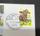 8-11-202 (1V 37) Australia - 7th November 2023 - Melbourne Cup (winner Without A Fight - Ridder Mark Zahra) Horse Stamp - Storia Postale