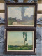 Delcampe - Anciens Tableaux Pendants Paysages Campagne Signé Ben.. - Oils