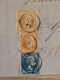 Greece COVER  1864 FROM LIVORNO TO ATHENS. THE STAMP 2L IS FROM PARIS PRINT OR FINE PRINT. CUT OOF 80L. - Briefe U. Dokumente