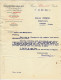 1924  ENTETE ETABLISSEMENTS A.PAUL JAPY Berne Seloncourt Doubs Pour Froidefond Quincaillerie Libourne Gironde - 1900 – 1949