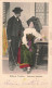 FRANCE - Alsace -  Un Homme Et Une Femme En Costumes Alsaciens - Colorisé - Carte Postale Ancienne - Alsace