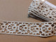 DENTELLE Ancienne GALON Bordure Crochet / 1.30 M X 3 Cm  De Large / COUTURE MERCERIE - Encajes Y Tejidos