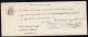 Mandat à Ordre De 1862 De 500 F A 1000 Et Au Dessous à 50 C à St Paul 3 Chateaux - BARON DU BORD - Valence - Andere & Zonder Classificatie