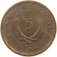 UGANDA 5 CENTS 1966  #a013 0047 - Ouganda