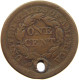 UNITED STATES OF AMERICA CENT 1853 BRAIDED HEAD #c012 0009 - 1840-1857: Braided Hair