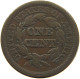 UNITED STATES OF AMERICA CENT 1846 BRAIDED HAIR #t005 0345 - 1840-1857: Braided Hair (Capelli Intrecciati)