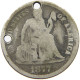 UNITED STATES OF AMERICA DIME 1877 SEATED LIBERTY ENGRAVED HS #t125 0537 - 1837-1891: Seated Liberty