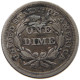 UNITED STATES OF AMERICA DIME  SEATED LIBERTY ENGRAVED 8 POINTED ORNATE STAR #t123 0553 - 1837-1891: Seated Liberty (Libertà Seduta)