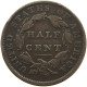 UNITED STATES OF AMERICA HALF CENT 1834 CLASSIC HEAD #T068 0173 - Halve Cent