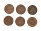 161/ Grande-Bretagne : 6 X 1 Penny : Edouard VII 1907 - Georges V 1914, 1919 Et 1936 - Georges VI 1946 - Elizabeth II 66 - Other & Unclassified