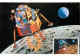 Space Postcard Romania Apollo 11 Lunar Module United States 1986 - Espace
