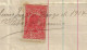 Brazil 1917 Invoice From The Cart Company Of Ribas & Carneiro In Rio De Janeiro National Treasury Tax Stamp 300 Réis - Cartas & Documentos