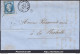 FRANCE N°14B SUR LETTRE PC 3196 ST MARTIN DE RÉ CHARENTE INF + CAD DU 18/11/1861 - 1853-1860 Napoléon III