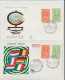 1966 N.2 BUSTE EUROPA CEPT PREMIER JOUR D'EMISSION FIRST DAY COVER ERSTTAGSBRIEF 1°GIORNO EMISSIONE  MONACO - 1966