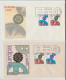 1967 N.2 BUSTE EUROPA CEPT PREMIER JOUR D'EMISSION FIRST DAY COVER ERSTTAGSBRIEF 1°GIORNO EMISSIONE ESPANA SPAGNA - 1967