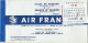 1960 Ticket Air France Marseille-Tunis-Marseille - Europa