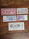 LOT N°6    5 BILLETS UNC MONDE - Collections & Lots