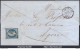 FRANCE PRESIDENCE N°10 SUR LETTRE PC 1674 LAVARDAC LOT ET GARONNE + CAD DU 24/02/1853 - 1852 Luigi-Napoleone