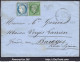 FRANCE N°20+37 SUR LETTRE GC 4869 ST CIRQ LOT ET GARONNE + CAD DU 14/09/1871 - 1870 Belagerung Von Paris