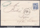 FRANCE N°78 SUR LETTRE AVEC CACHET CONVOYEUR DE STATION ALAIS LIGNE 101 BES.N. - 1876-1898 Sage (Tipo II)