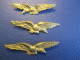 3 Petits Insignes De Calot Anciens / Différents/ Aviation / Vers 1970-1990                        INS164 - Forze Aeree